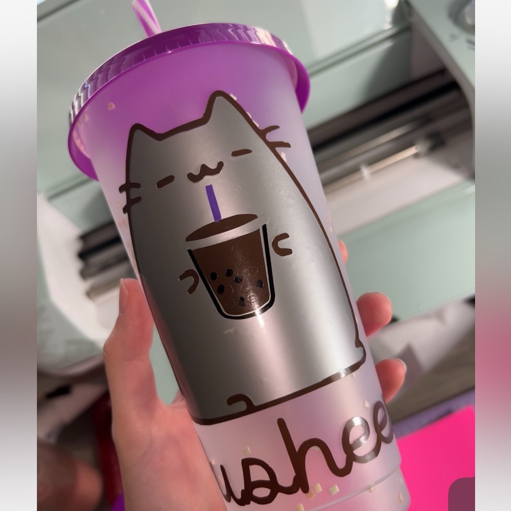 Personalized Pusheen Cold Cup
